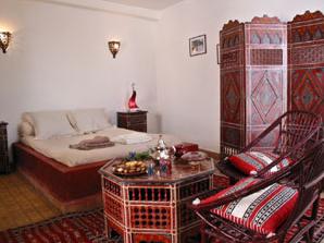 Dar Nafoura-Mogador Hotel Essaouira Riad Essaouira : Exemple de chambre