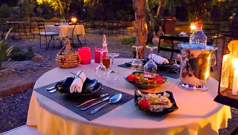 Les jardins de Skoura Hotel Ouarzazate Riad Ouarzazate :  Restaurant
