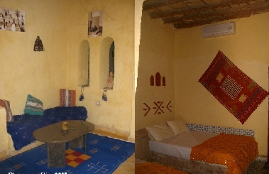 chez tihri "suerte loca " Hotel merzouga Riad merzouga : Exemple de chambre