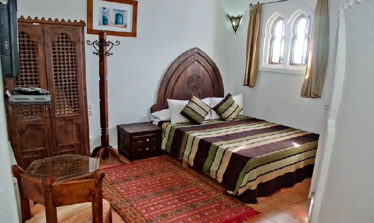 Hotel Dar Mounir Hotel Chefchaouen Riad Chefchaouen : Exemple de chambre