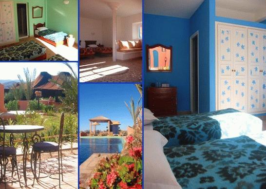 Les Tourmalines - Ouarzazate Hotel Ouarzazate Riad Ouarzazate : Exemple de chambre